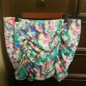 Torrid Watercolor swim skirt